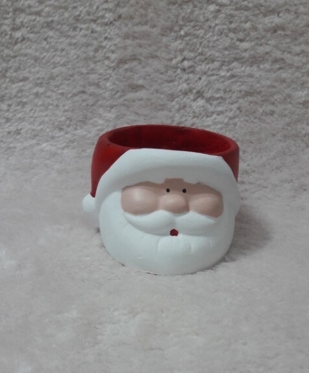 Noel baba ufak  saksı silikon kalip